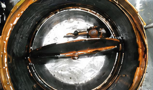 排気口内部の油汚れ洗浄